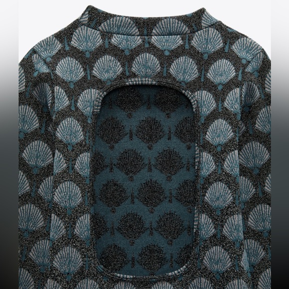 NWT ZARA seamless jacquard dress - Picture 6 of 7